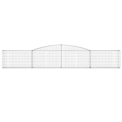Schanskorven 7 st gewelfd 400x30x60/80 cm ijzer 7 400 x 30 x 60/80 cm