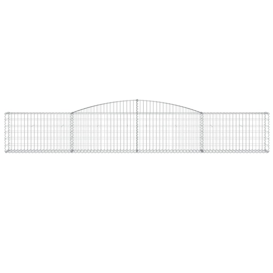 Schanskorven 7 st gewelfd 400x30x60/80 cm ijzer 7 400 x 30 x 60/80 cm