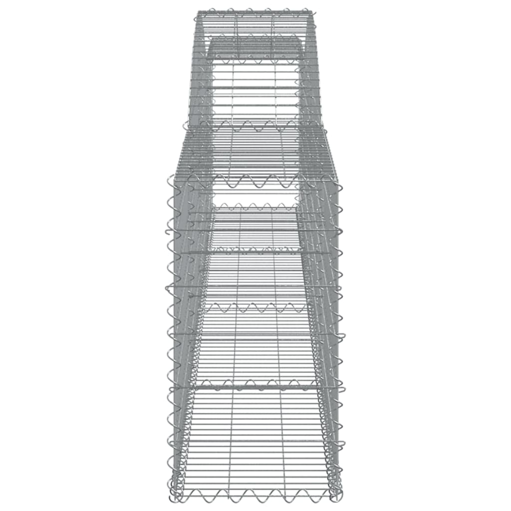 Schanskorven 7 st gewelfd 400x30x60/80 cm ijzer 7 400 x 30 x 60/80 cm
