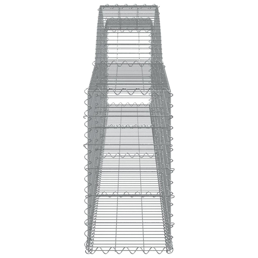 Schanskorven 7 st gewelfd 400x30x60/80 cm ijzer 7 400 x 30 x 60/80 cm