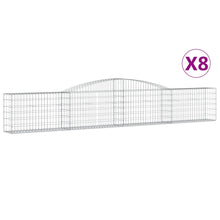 Schanskorven 8 st gewelfd 400x30x60/80 cm ijzer 8 400 x 30 x 60/80 cm