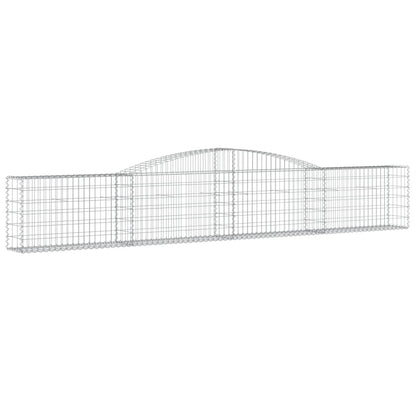 Schanskorven 8 st gewelfd 400x30x60/80 cm ijzer 8 400 x 30 x 60/80 cm
