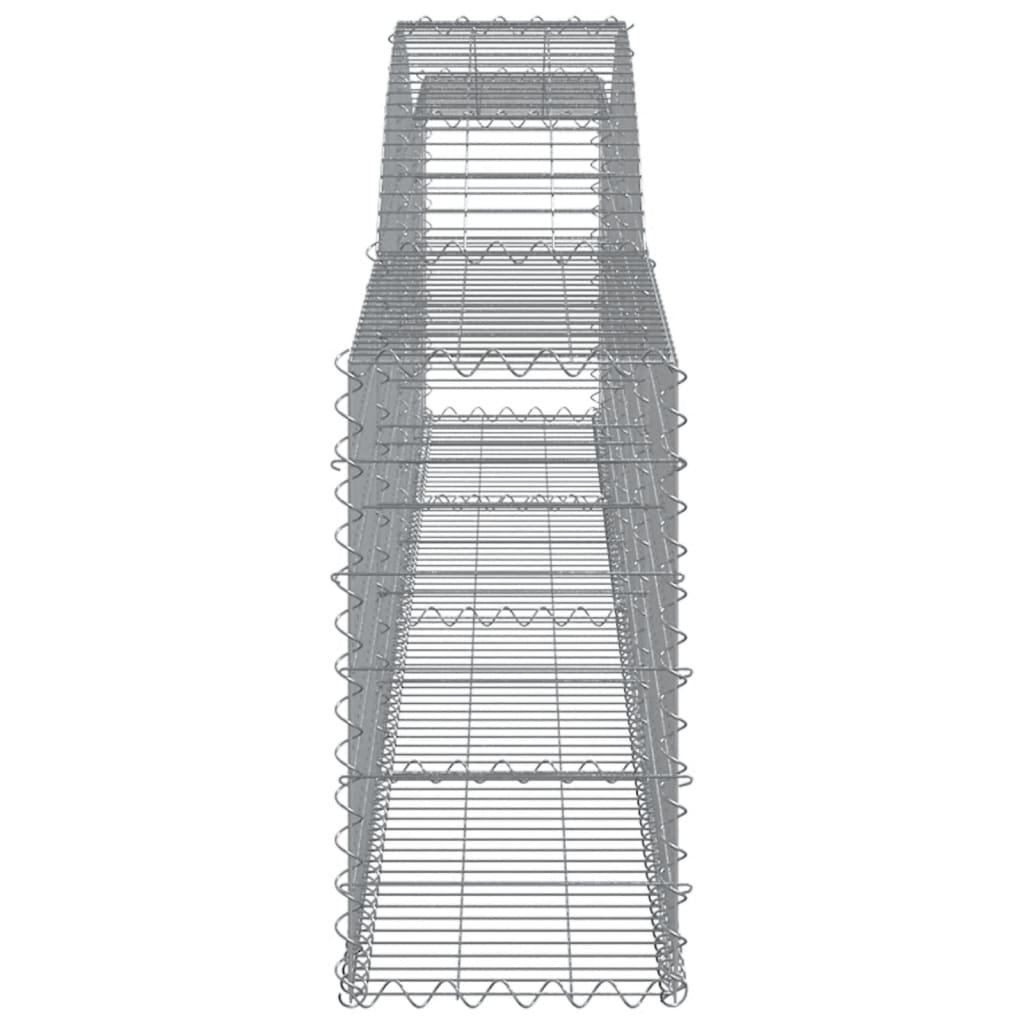 Schanskorven 8 st gewelfd 400x30x60/80 cm ijzer 8 400 x 30 x 60/80 cm