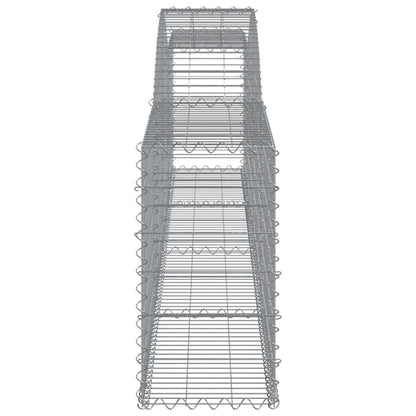 Schanskorven 8 st gewelfd 400x30x60/80 cm ijzer 8 400 x 30 x 60/80 cm