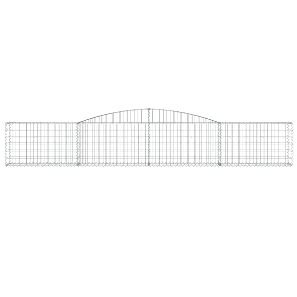 Schanskorven 9 st gewelfd 400x30x60/80 cm ijzer 9 400 x 30 x 60/80 cm