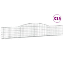 Schanskorven 15 st gewelfd 400x30x60/80 cm ijzer 15 400 x 30 x 60/80 cm
