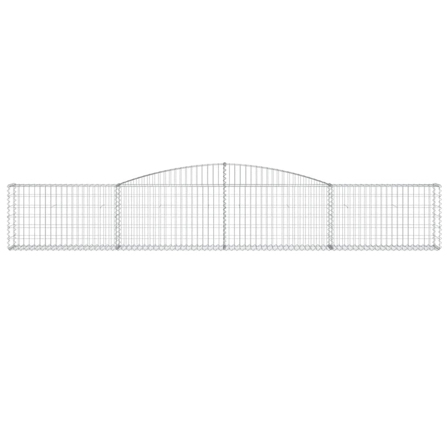 Schanskorven 15 st gewelfd 400x30x60/80 cm ijzer 15 400 x 30 x 60/80 cm