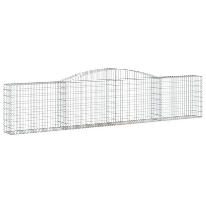 Schanskorven 2 st gewelfd 400x30x80/100 cmg ijzer 2 400 x 30 x 80/100 cm