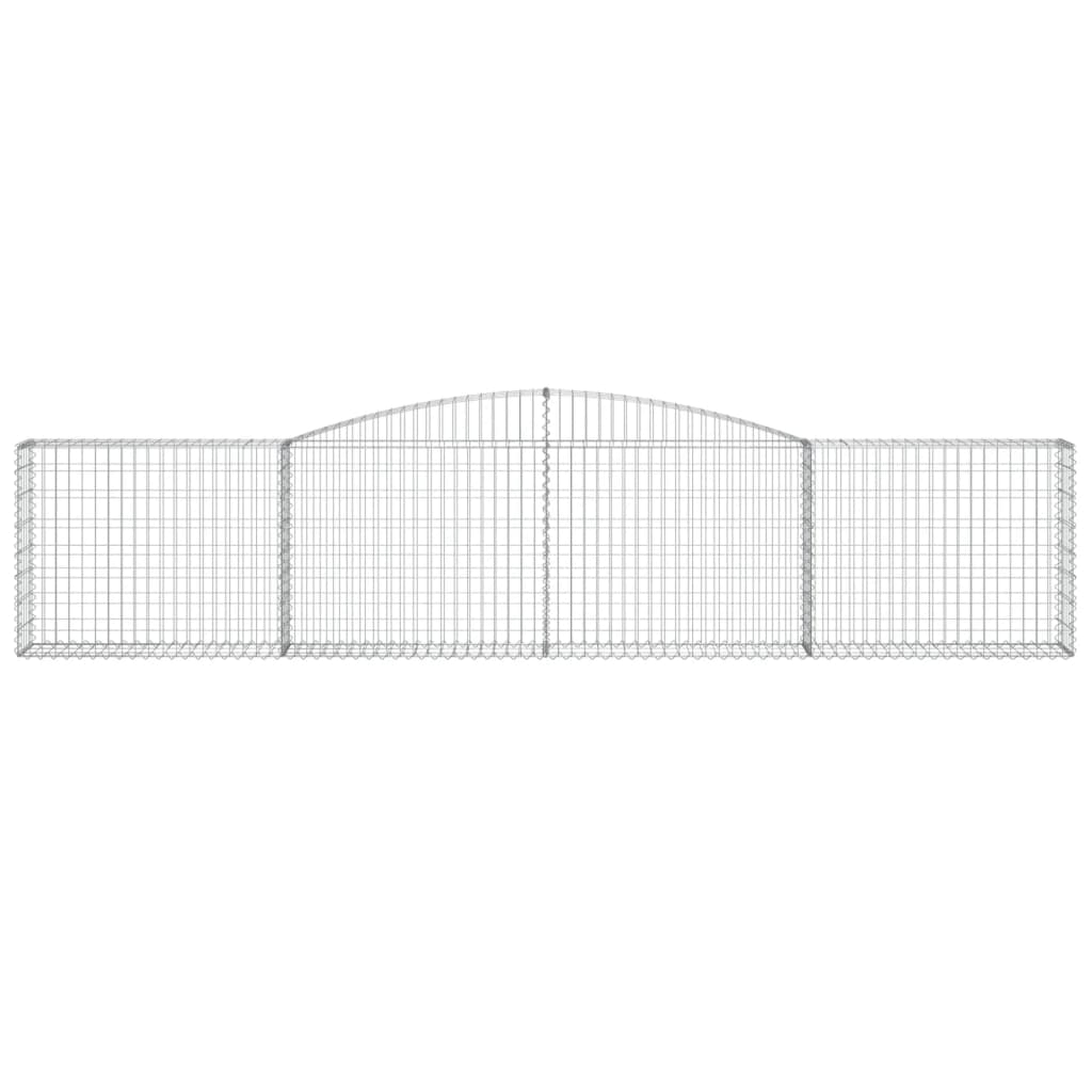 Schanskorven 6 st gewelfd 400x30x80/100 cm ijzer 6 400 x 30 x 80/100 cm