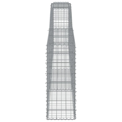 Schanskorven 6 st gewelfd 400x30x80/100 cm ijzer 6 400 x 30 x 80/100 cm