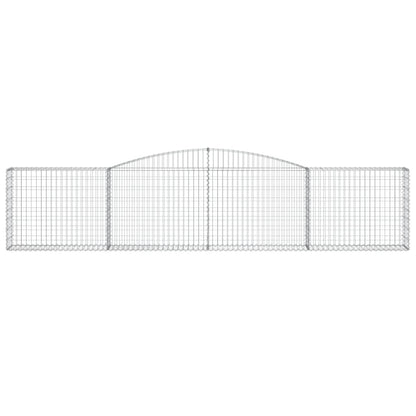 Schanskorven 7 st gewelfd 400x30x80/100 cm ijzer 7 400 x 30 x 80/100 cm