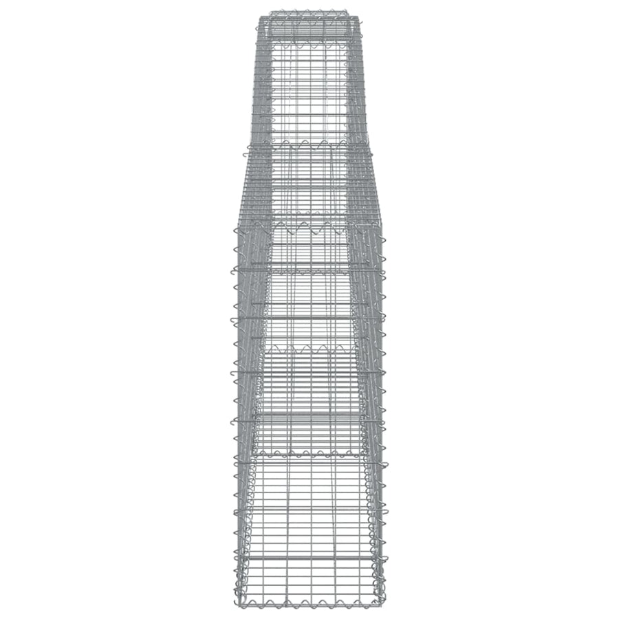 Schanskorven 9 st gewelfd 400x30x80/100 cm ijzer 9 400 x 30 x 80/100 cm