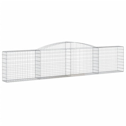 Schanskorven 10 st gewelfd 400x30x80/100 cm ijzer 10 400 x 30 x 80/100 cm