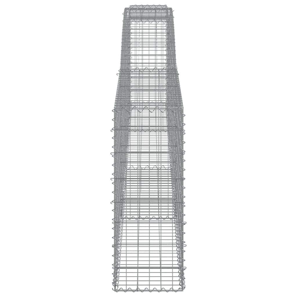 Schanskorven 10 st gewelfd 400x30x80/100 cm ijzer 10 400 x 30 x 80/100 cm
