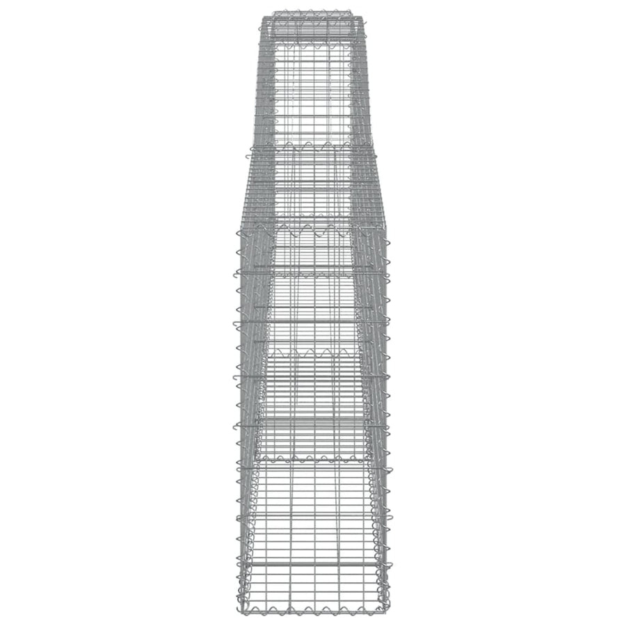 Schanskorven 10 st gewelfd 400x30x80/100 cm ijzer 10 400 x 30 x 80/100 cm