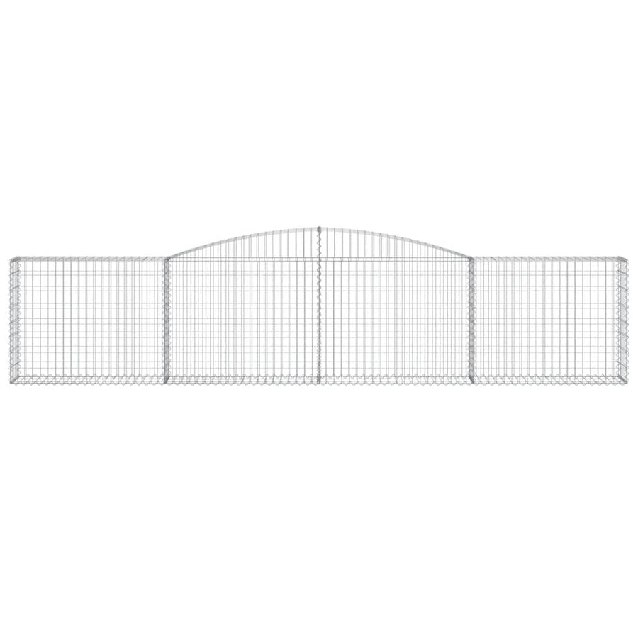 Schanskorven 15 st gewelfd 400x30x80/100 cm ijzer 15 400 x 30 x 80/100 cm