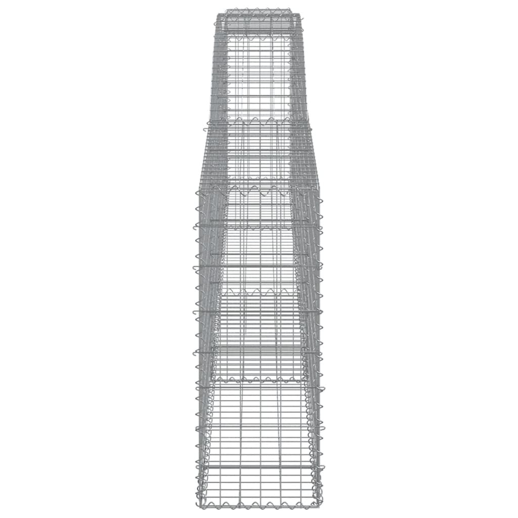 Schanskorven 15 st gewelfd 400x30x80/100 cm ijzer 15 400 x 30 x 80/100 cm