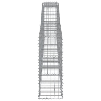 Schanskorven 15 st gewelfd 400x30x80/100 cm ijzer 15 400 x 30 x 80/100 cm