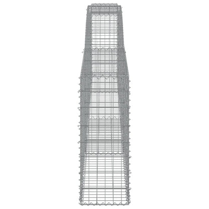 Schanskorven 25 st gewelfd 400x30x80/100 cm ijzer 25 400 x 30 x 80/100 cm