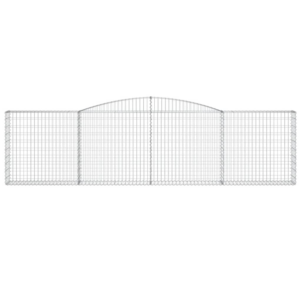 Schanskorven 6 st gewelfd 400x30x100/120 cm ijzer 6 400 x 30 x 100/120 cm
