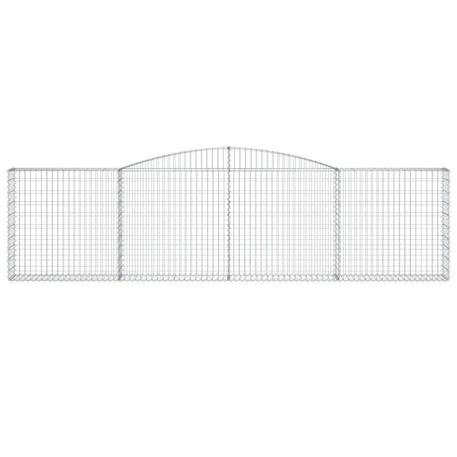 Schanskorven 6 st gewelfd 400x30x100/120 cm ijzer 6 400 x 30 x 100/120 cm
