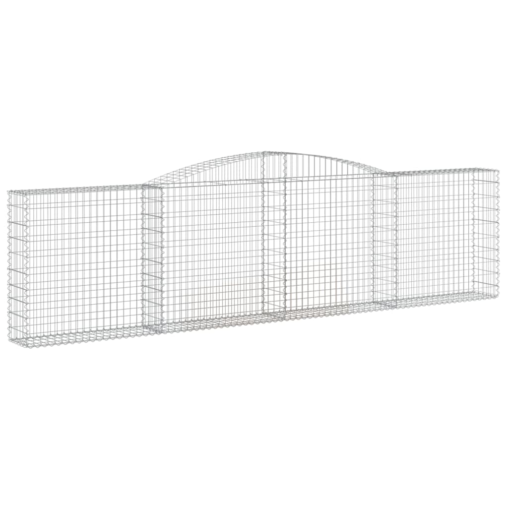 Schanskorven 9 st gewelfd 400x30x100/120 cm ijzer 9 400 x 30 x 100/120 cm