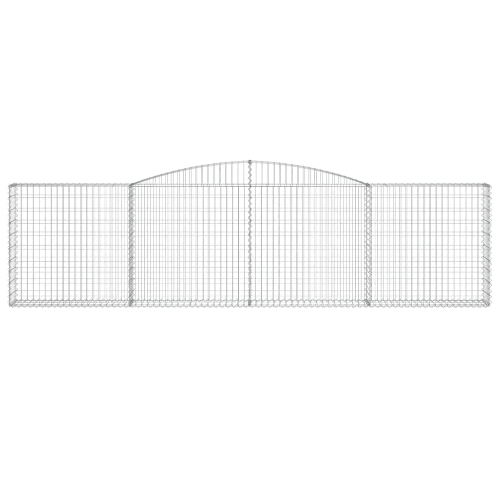 Schanskorven 9 st gewelfd 400x30x100/120 cm ijzer 9 400 x 30 x 100/120 cm