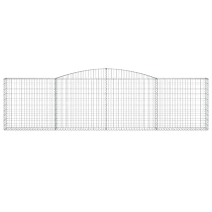 Schanskorven 9 st gewelfd 400x30x100/120 cm ijzer 9 400 x 30 x 100/120 cm