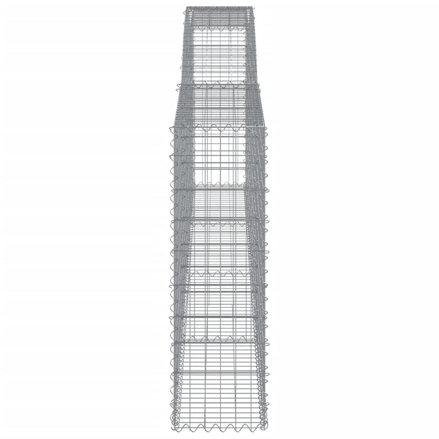 Schanskorven 9 st gewelfd 400x30x100/120 cm ijzer 9 400 x 30 x 100/120 cm