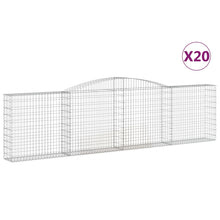 Schanskorven 20 st gewelfd 400x30x100/120 cm ijzer 20 400 x 30 x 100/120 cm