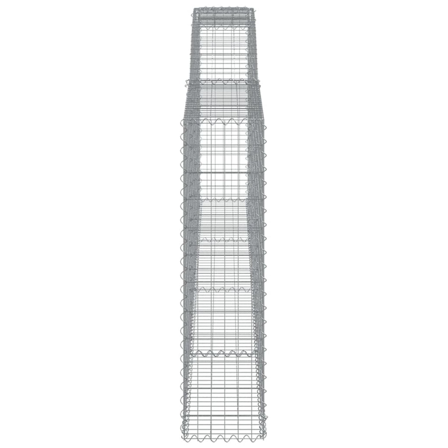 Schanskorven 5 st gewelfd 400x30x120/140 cm ijzer 5 400 x 30 x 120/140 cm