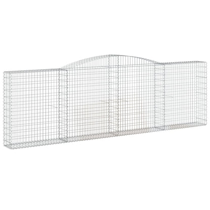 Schanskorven 7 st gewelfd 400x30x120/140 cm ijzer 7 400 x 30 x 120/140 cm