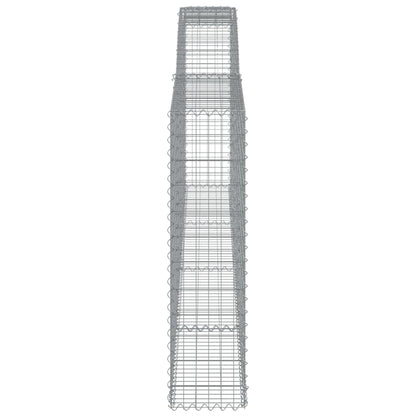 Schanskorven 7 st gewelfd 400x30x120/140 cm ijzer 7 400 x 30 x 120/140 cm