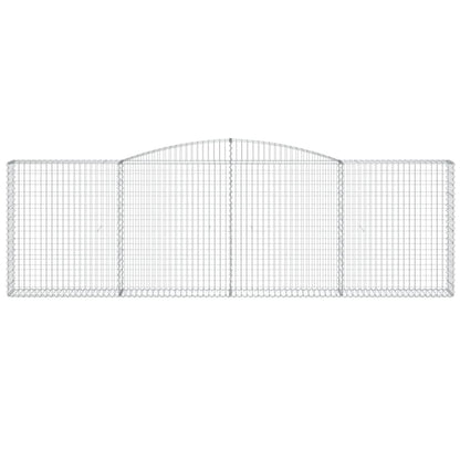 Schanskorven 9 st gewelfd 400x30x120/140 cm ijzer 9 400 x 30 x 120/140 cm