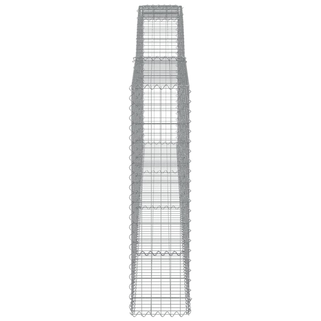 Schanskorven 9 st gewelfd 400x30x120/140 cm ijzer 9 400 x 30 x 120/140 cm