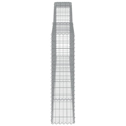 Schanskorven 9 st gewelfd 400x30x120/140 cm ijzer 9 400 x 30 x 120/140 cm