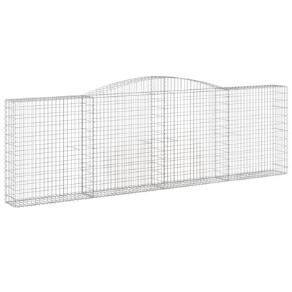 Schanskorven 10 st gewelfd 400x30x120/140 cm ijzer 10 400 x 30 x 120/140 cm