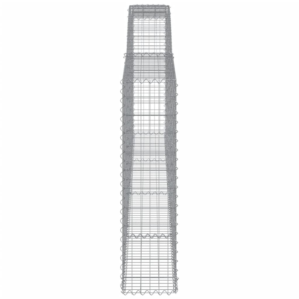 Schanskorven 10 st gewelfd 400x30x120/140 cm ijzer 10 400 x 30 x 120/140 cm