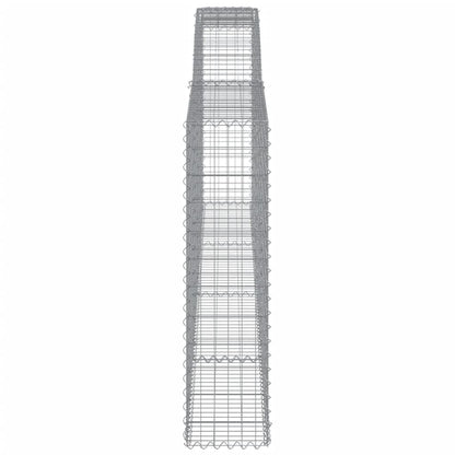 Schanskorven 10 st gewelfd 400x30x120/140 cm ijzer 10 400 x 30 x 120/140 cm