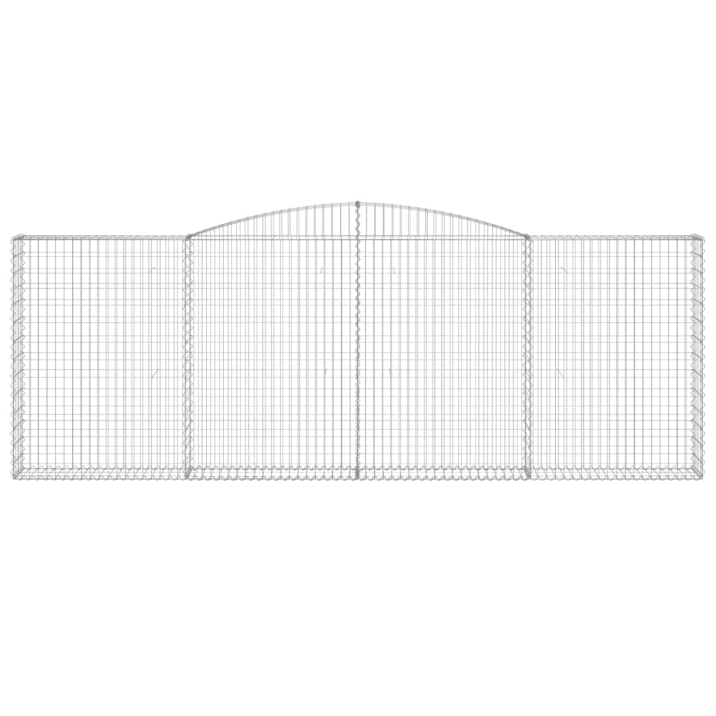 Schanskorven 2 st gewelfd 400x30x140/160 cm ijzer 2 400 x 30 x 140/160 cm