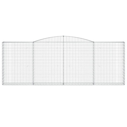 Schanskorven 2 st gewelfd 400x30x140/160 cm ijzer 2 400 x 30 x 140/160 cm
