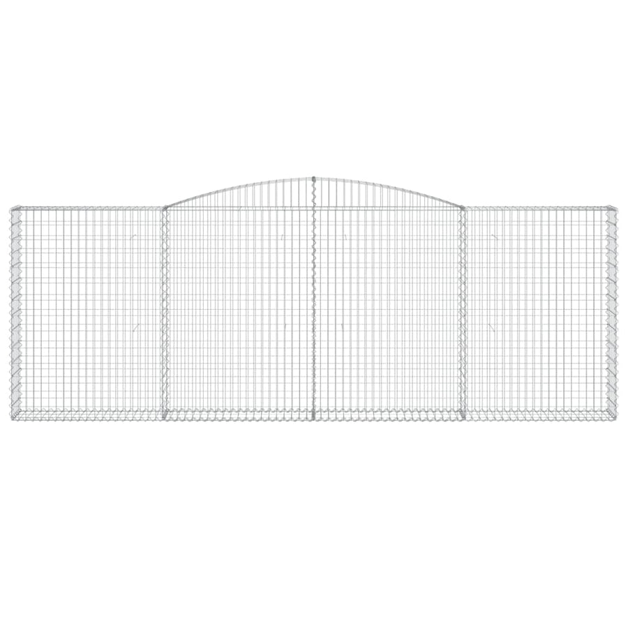Schanskorven 2 st gewelfd 400x30x140/160 cm ijzer 2 400 x 30 x 140/160 cm