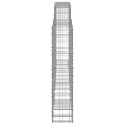 Schanskorven 2 st gewelfd 400x30x140/160 cm ijzer 2 400 x 30 x 140/160 cm