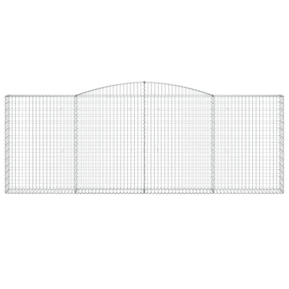 Schanskorven 3 st gewelfd 400x30x140/160 cm ijzer 3 400 x 30 x 140/160 cm