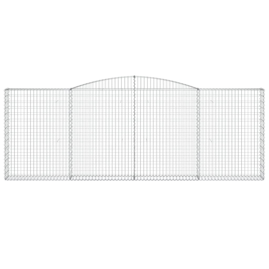 Schanskorven 3 st gewelfd 400x30x140/160 cm ijzer 3 400 x 30 x 140/160 cm
