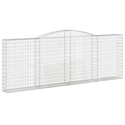 Schanskorven 4 st gewelfd 400x30x140/160 cm ijzer 4 400 x 30 x 140/160 cm