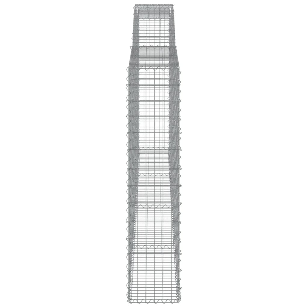Schanskorven 4 st gewelfd 400x30x140/160 cm ijzer 4 400 x 30 x 140/160 cm