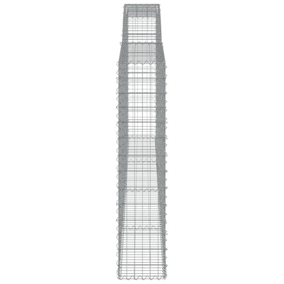 Schanskorven 4 st gewelfd 400x30x140/160 cm ijzer 4 400 x 30 x 140/160 cm