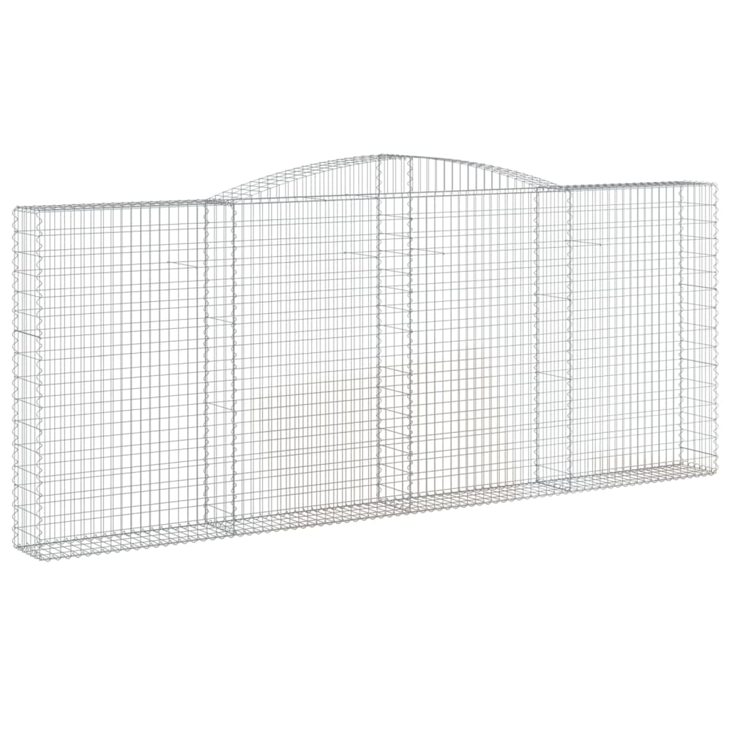 Schanskorven 5 st gewelfd 400x30x160/180 cm ijzer 5 400 x 30 x 160/180 cm