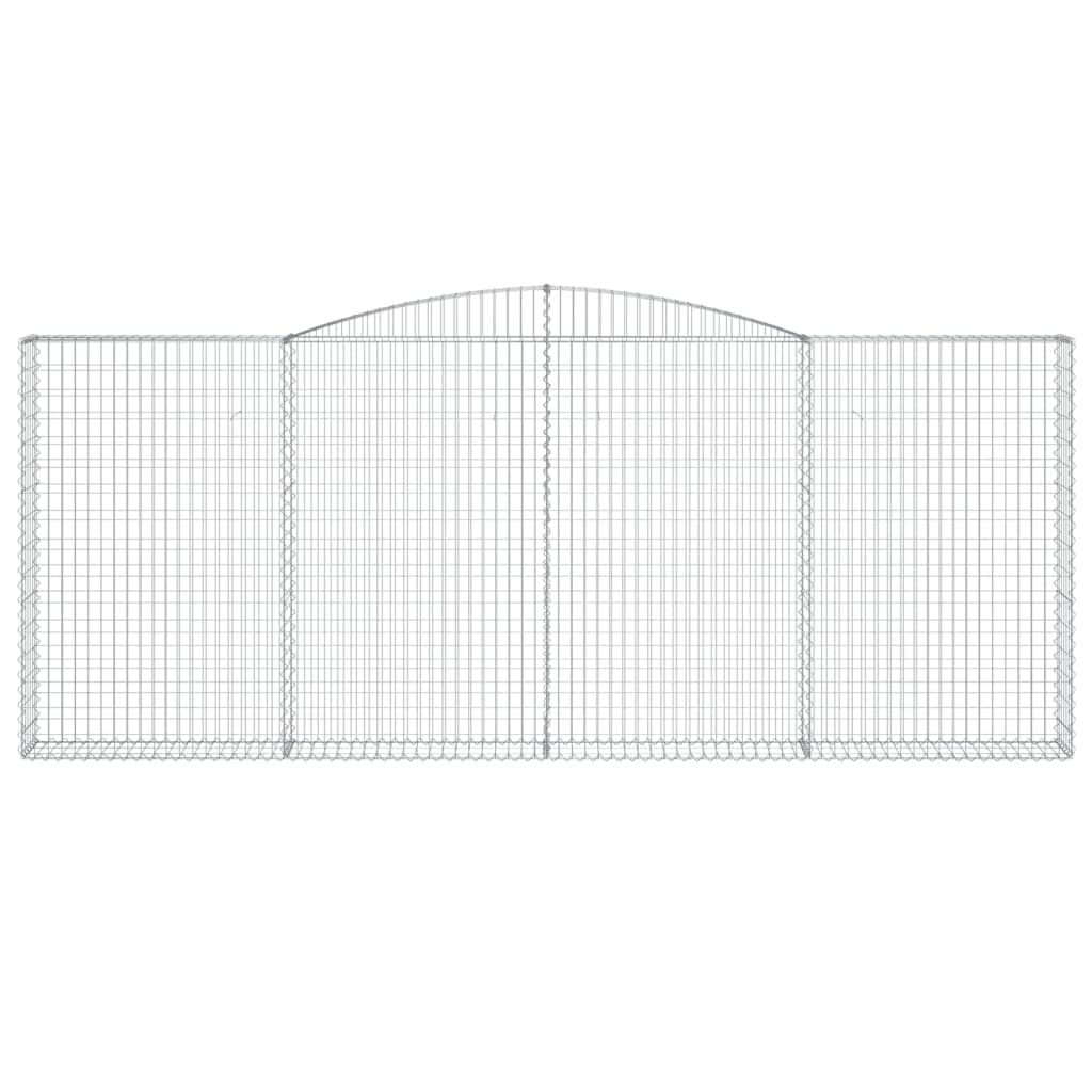 Schanskorven 7 st gewelfd 400x30x160/180 cm ijzer 7 400 x 30 x 160/180 cm